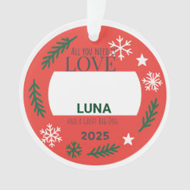 Sentimentales Haustier-Weihnachtsbaumanhänger | Al Ornament