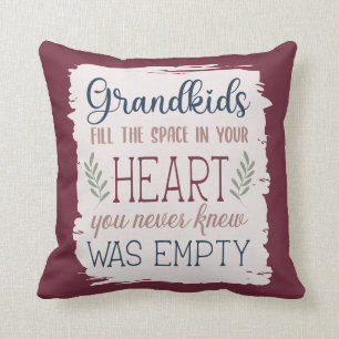 Sentimentales Oma- und Opa-Tag-Zitat Geschenk zum Kissen