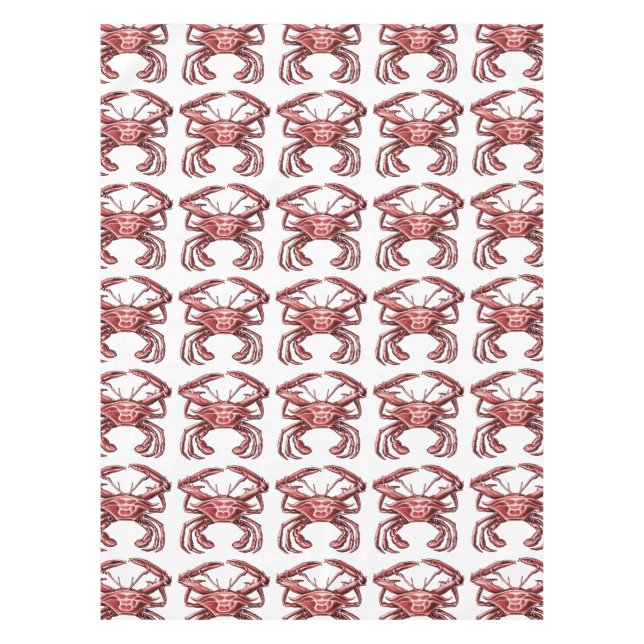 Sentinel Crab, Red Tablecloth Tischdecke (Vorderseite)