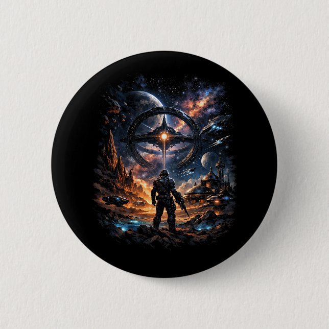 Sentinel of the Star Gate Button (Vorderseite)