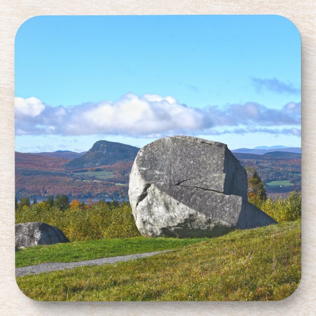 Sentinel Rock, Lake Willoughby, Vermont Getränkeuntersetzer (Vorderseite)