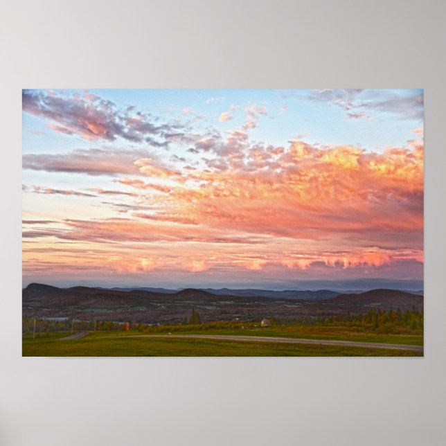 Sentinel Rock Sunset, Vermont Poster (Vorne)