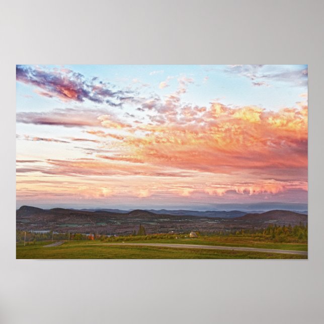 Sentinel Rock Sunset, Vermont Poster (Vorne)