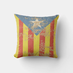 Senyera Estelada Blava Antiga Kissen