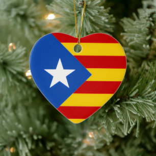 Senyera Estelada Keramik Ornament