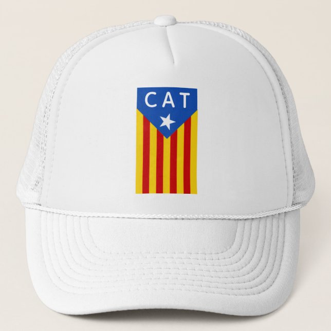 Senyera Estelada Truckerkappe (Vorderseite)