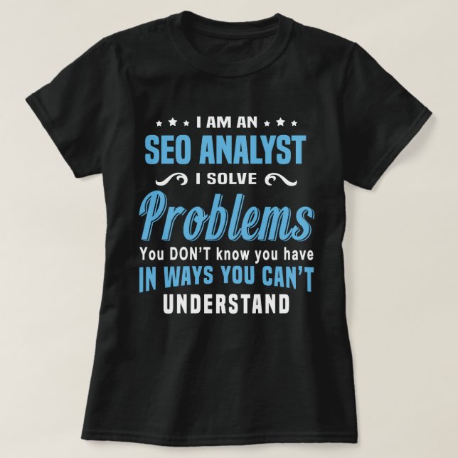 SEO Analyst T-Shirt (Design vorne)
