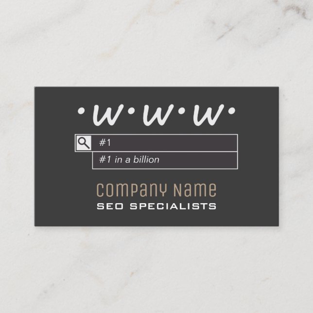 SEO Berater-Visitenkarten Visitenkarte (Vorderseite)