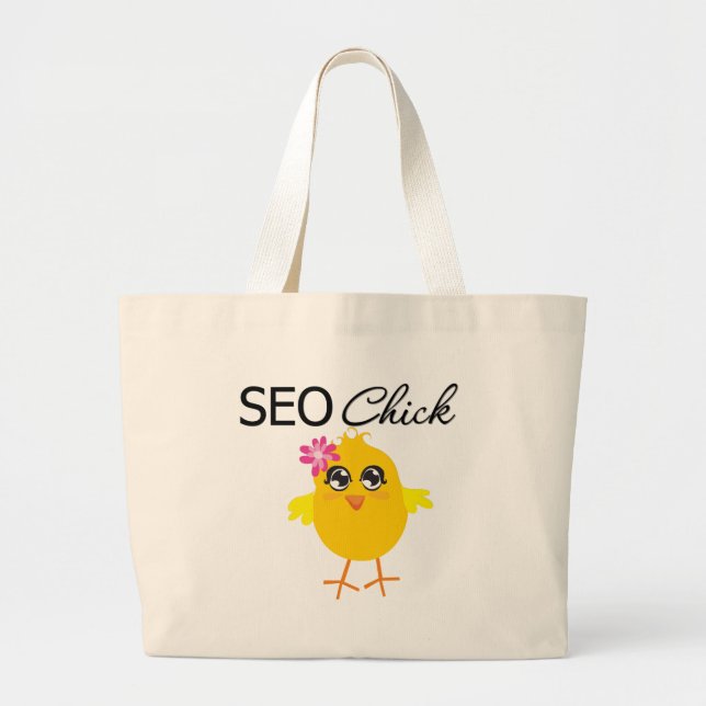 SEO Chick Jumbo Stoffbeutel (Vorne)