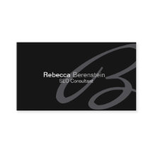 SEO Consultant Business Card Extravagant Monogram