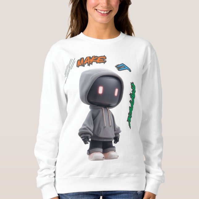 SEO-freundliche, motivierend Zitate mit 3 Wörtern Sweatshirt (Vorderseite)