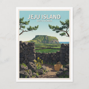 Seongsan-eup Südkorea Andenken Postkarte