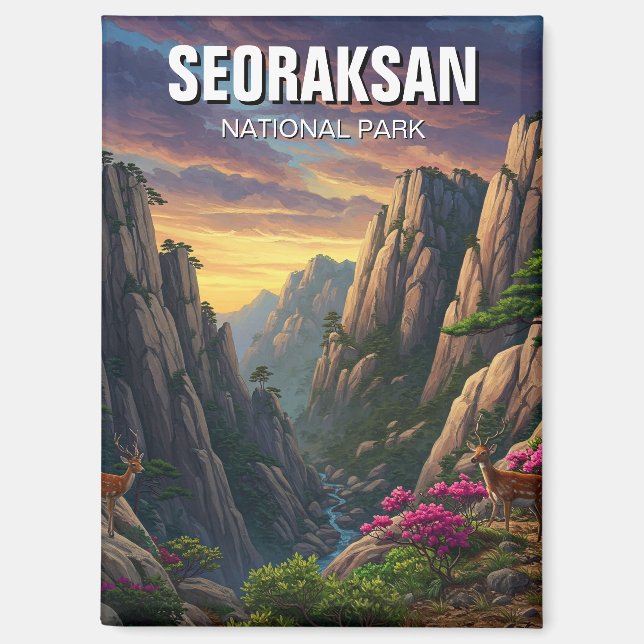 Seoraksan-Nationalpark Korea Magnet (Vorderseite)