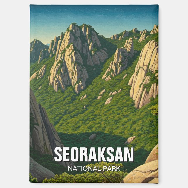 Seoraksan-Nationalpark Korea Magnet (Vorderseite)