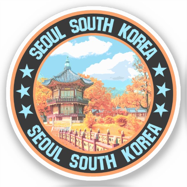 Seoul Aufkleber (Vorderseite)