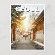 Seoul Bukchon Südkorea Winter