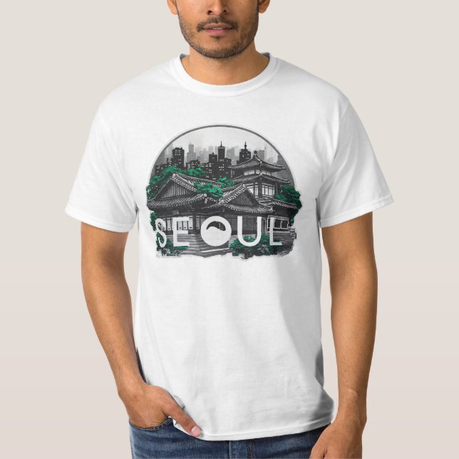 Seoul City Südkorea T-Shirt (Vorderseite)
