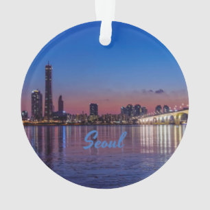Seoul Hauptstadt Südkoreas City Skyline Ornament