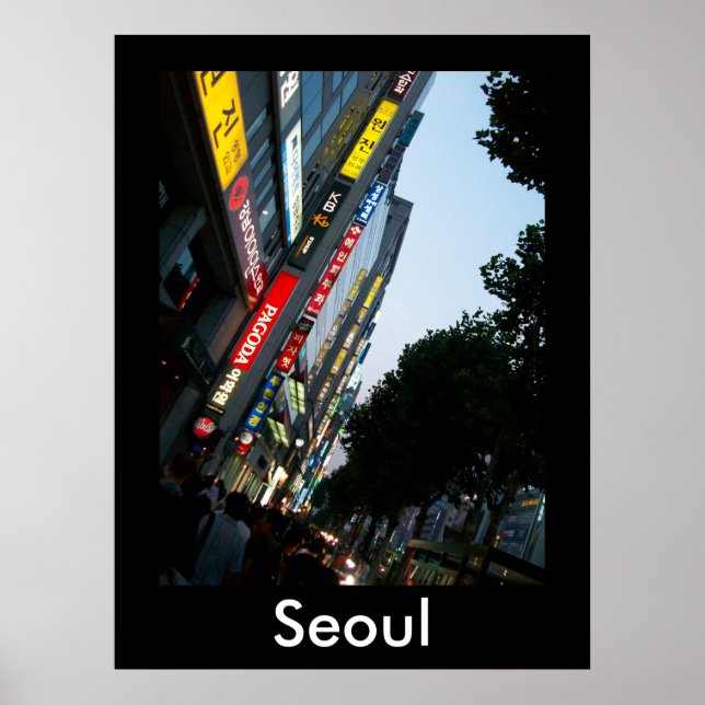 Seoul in Dusk Poster (Vorne)