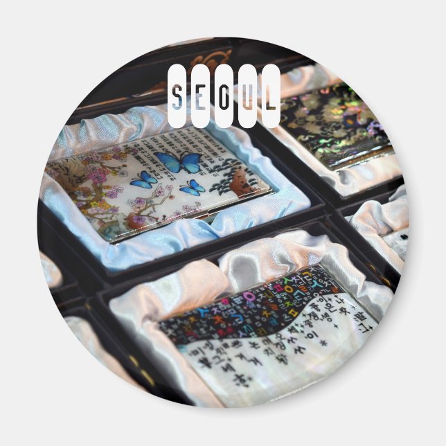 Seoul in Südkorea Magnet (Vorne)