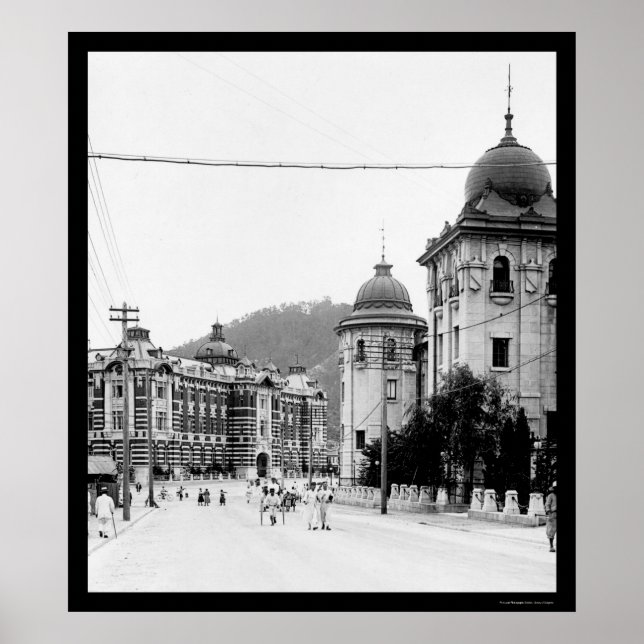 Seoul, Korea Street Scene 1912 Poster (Vorne)