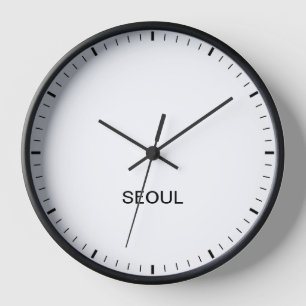 Seoul Korea Time Zone Newsroom Style Clock Uhr