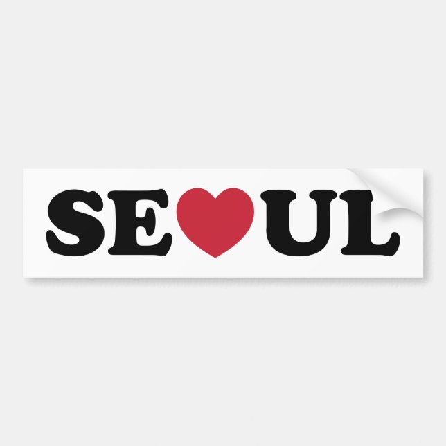 Seoul Liebe Heart Autoaufkleber (Vorne)