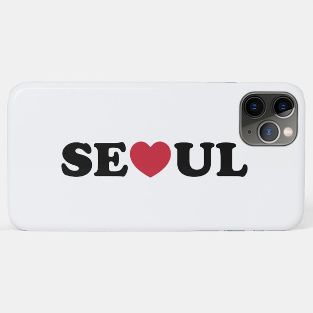 Seoul Liebe Heart Case-Mate iPhone Hülle (Rückseite (Horizontal))