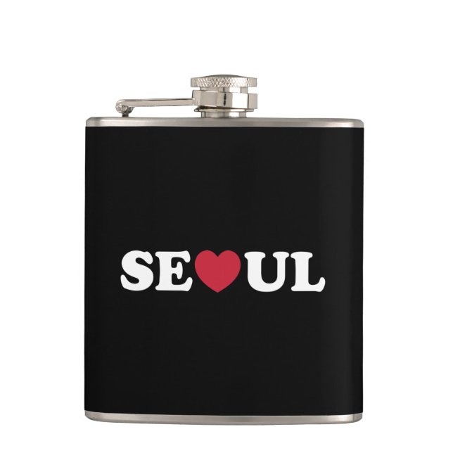 Seoul Liebe Heart Flachmann (Vorderseite)