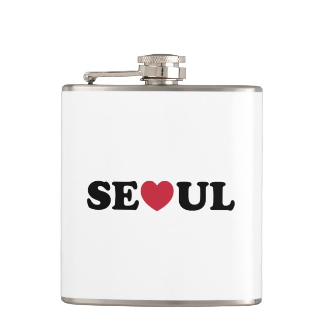 Seoul Liebe Heart Flachmann (Vorderseite)