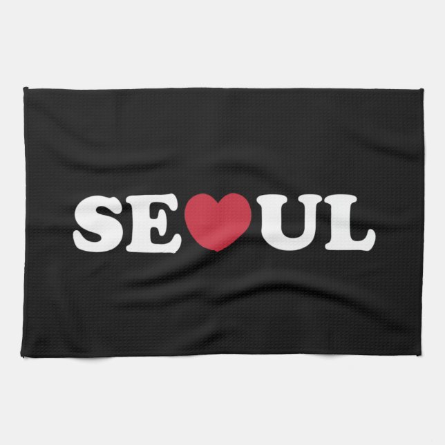Seoul Liebe Heart Geschirrtuch (Horizontal)