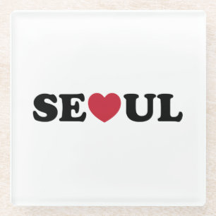 Seoul Liebe Heart Glasuntersetzer