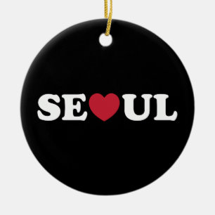 Seoul Liebe Heart Keramik Ornament