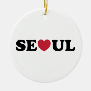 Seoul Liebe Heart Keramik Ornament
