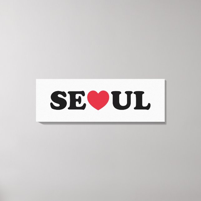 Seoul Liebe Heart Leinwanddruck (Vorderseite)