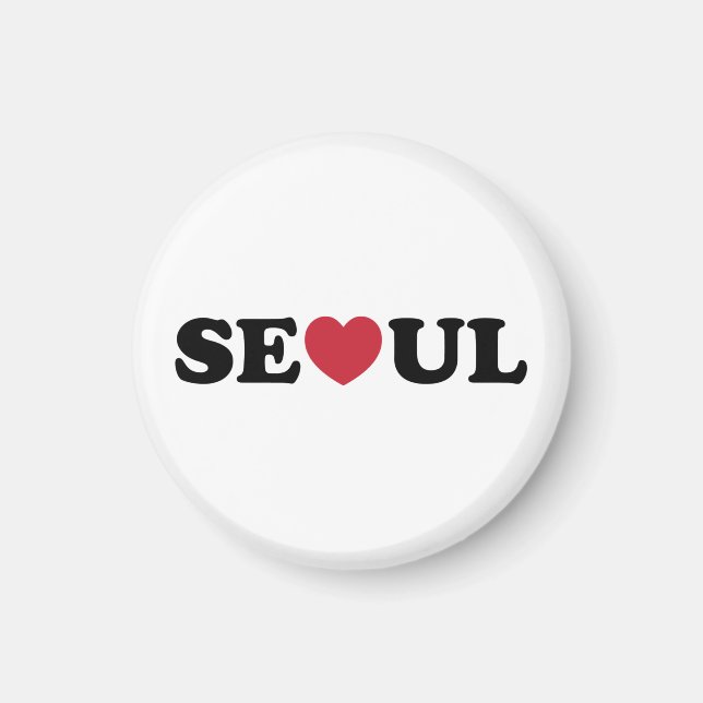 Seoul Liebe Heart Magnet (Vorne)