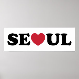 Seoul Liebe Heart Poster