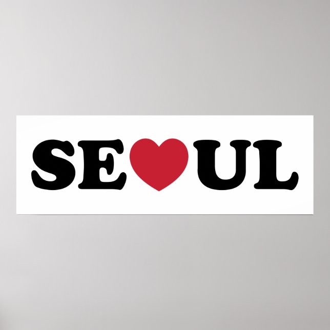 Seoul Liebe Heart Poster (Vorne)