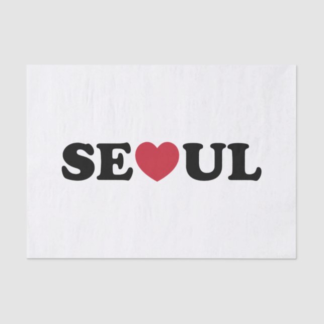 Seoul Liebe Heart Seidenpapier (Vorderseite)
