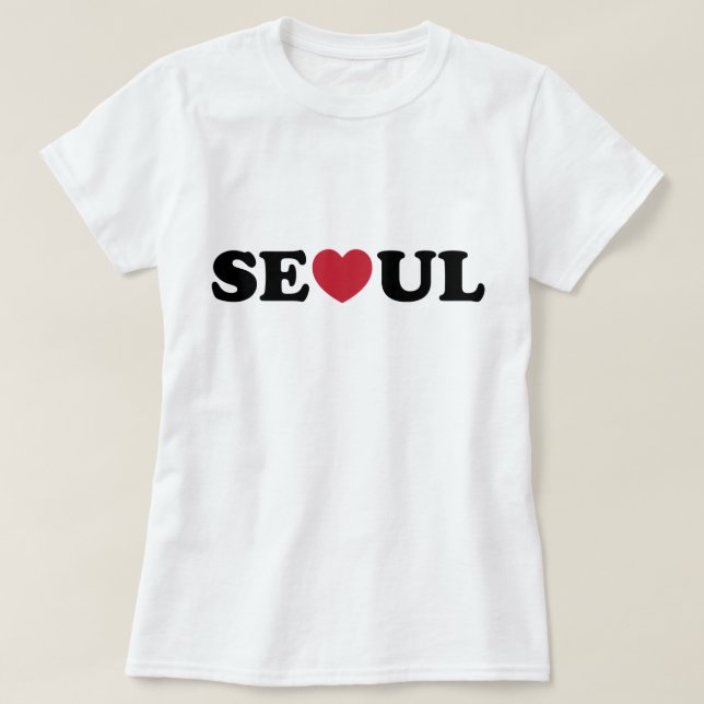 Seoul Liebe Heart T-Shirt (Design vorne)
