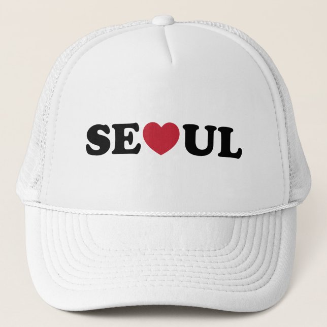 Seoul Liebe Heart Truckerkappe (Vorderseite)
