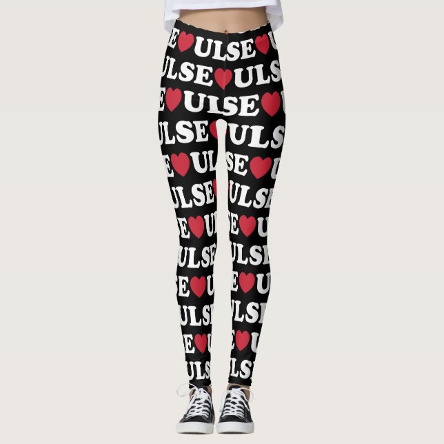 Seoul Liebe Herz Leggings (Vorderseite)