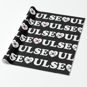 Seoul Liebe Herz Taegeukgi Flag Geschenkpapier