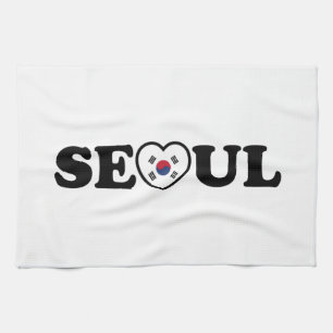 Seoul Liebe Herz Taegeukgi Flag Geschirrtuch