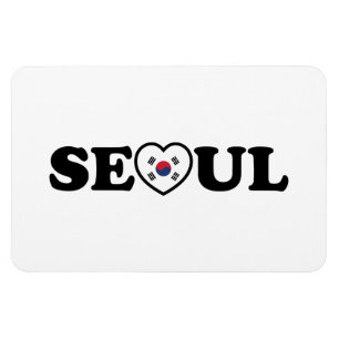 Seoul Liebe Herz Taegeukgi Flag Magnet