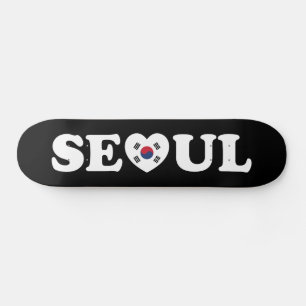 Seoul Liebe Herz Taegeukgi Flag Skateboard