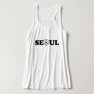 Seoul Liebe Herz Taegeukgi Flag Tank Top