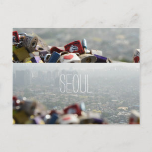 Seoul Liebe Locks Postkarte