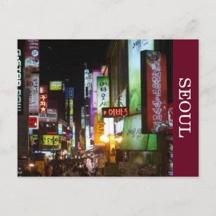 Seoul Lights Postkarte