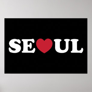 Seoul Love Herz Poster